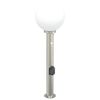 vidaXL Bollard Light with Sensor&Outlet 80 cm Stainless Steel IP44