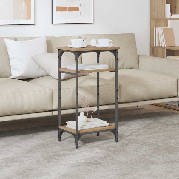 vidaXL Side Table Manual Artisan Oak 40 x 30 x 75 cm Engineered Wood