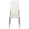 vidaXL Dining Chairs 4 pcs White Faux Leather