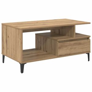 vidaXL Coffee Table Artisan Oak 90 x 49 x 45 cm Engineered Wood