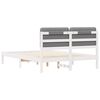 vidaXL Bed Frame with Upholstered Headboard Light Grey 140 x 190 cm