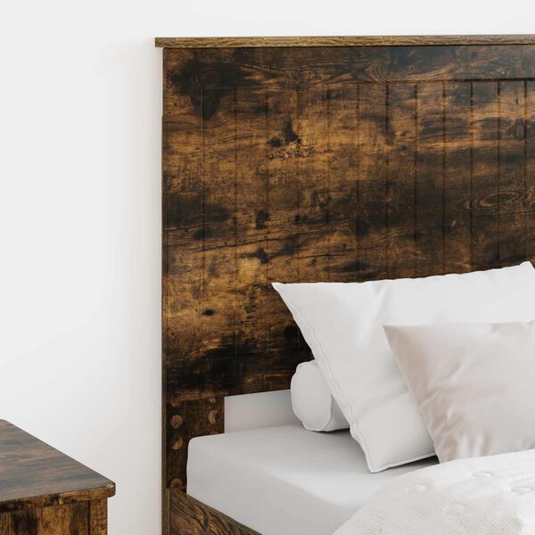 vidaXL Headboard with Headboard Smoked Oak 75 cm Engineered wood