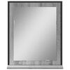 vidaXL Bathroom Mirror with Shelf Grey Sonoma 50x12x60 cm Engineered Wood