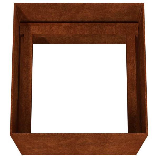 vidaXL Planter 40x41x40 cm Corten Steel
