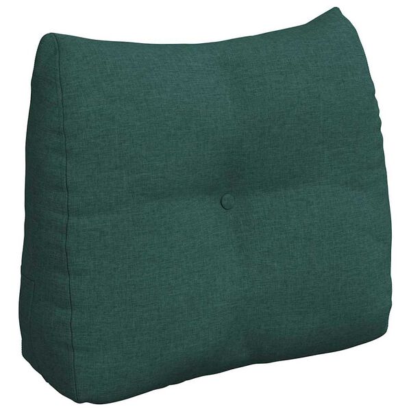 vidaXL Back Pillow Dark Green 60 x 24 x 50 cm Fabric