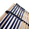 vidaXL Slatted Bed Base without Mattress with 42 Slats 7 Zones 90x200 cm