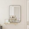 vidaXL Wall-mounted Mirror Black 40x60 cm Rectangle