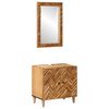 vidaXL Bathroom Cabinet Set 2 pcs Solid Mango Wood