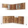 vidaXL 11 Piece Kitchen Cabinet Set "Porto" Old Wood Engineered Wood