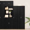 vidaXL Highboard 2 pcs Black Oak 30 x 42.5 x 185 cm