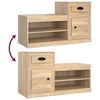 vidaXL Shoe Cabinet Sonoma Oak 100x42x60 cm Engineered Wood