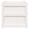 vidaXL Garden Planter White 50x50x50 cm Solid Wood Pine