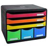 Exacompta Store-Box Desktop Drawer Set Maxi with 6 Drawers Harlequin