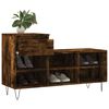 vidaXL Shoe Cabinet Smoked Oak 102x36x60 cm Engineered Wood