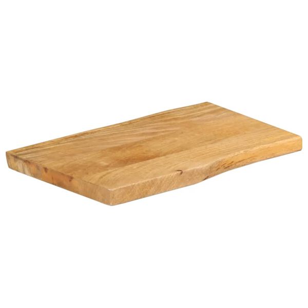 vidaXL Table Top 50x40x3.8 cm Live Edge Solid Wood Mango