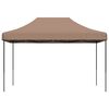 vidaXL Foldable Party Tent Pop-Up Brown 410x279x315 cm