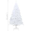 vidaXL Artificial Pre-lit Christmas Tree with Ball Set White 150 cm PVC
