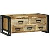 vidaXL Coffee Table with Drawer Brown 90 x 50 x 38 cm Solid Mango Wood