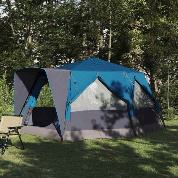 vidaXL Cabin Tent with Roof with Storage Blue 400 x 350 x 212 cm