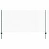 vidaXL Hexagonal Fence with Post 100 x 1.2 m PVC-Coated Steel Green