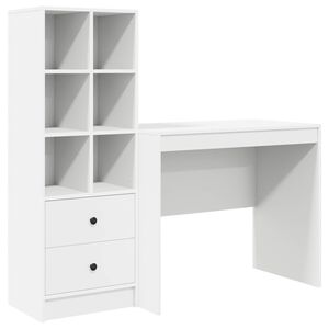 vidaXL Desk White 135.5 x 50 x 127 cm 2 pcs