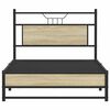 vidaXL Bed Frame without Mattress Sonoma Oak 100x200 cm Engineered Wood