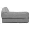 vidaXL Ergonomic Dog Bed Mattress 90x64 cm Linen Look Fleece Grey