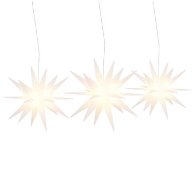 vidaXL Christmas Lights with LEDs 3 pcs Foldable White