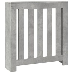 vidaXL Radiator Cover Concrete Grey 78 x 20 x 82 cm Engineered Wood