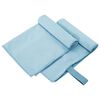 vidaXL Sports Towels 2 pcs Blue 50 x 30 cm Polyester and polyamide