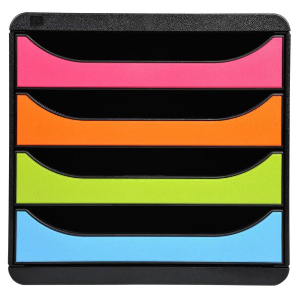 Exacompta Big-Box Desktop Drawer Set Harlequin with 4 Drawers