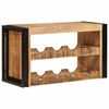 vidaXL Wine Rack Brown 80 x 45 x 33 cm Solid Rough Mango Wood
