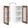 vidaXL Hanging Cabinet Old Wood 40 x 31 x 80 cm Engineered Wood