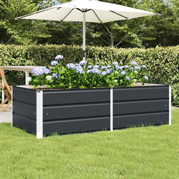 vidaXL Planter Anthracite 160 x 80 x 45 cm Steel