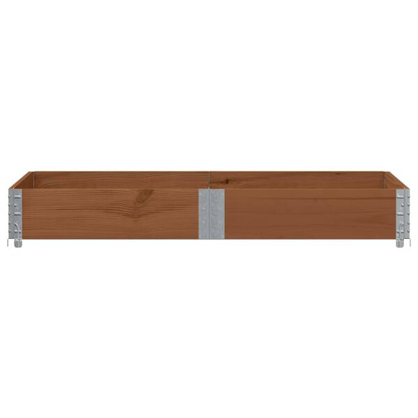 vidaXL Pallet Collar Brown 150x100 cm Solid Wood Pine