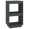 vidaXL Book Cabinet | Grey | Solid Pinewood | Compact | Book Cabinet