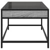 vidaXL Coffee Table with Infinity LED Grey Sonoma 50x50x41 cm