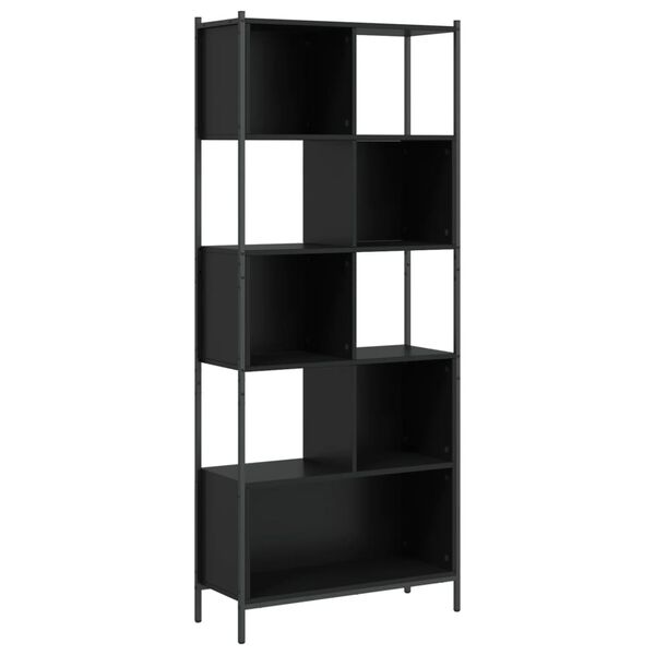 vidaXL Bookcase Black 72x28x172 cm Engineered Wood