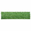 vidaXL Balcony Screen with Green Leaves 300x75 cm