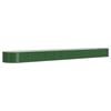 vidaXL Garden Raised Bed | Green | Powder-coated steel | Large | Durable
