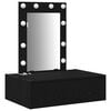 vidaXL Dressing Table Black 60 x 40 x 70 cm Engineered Wood