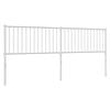 vidaXL Metal Headboard White 200 cm