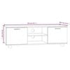 vidaXL TV Cabinet Smoked Oak 120x40.5x35 cm Engineered Wood