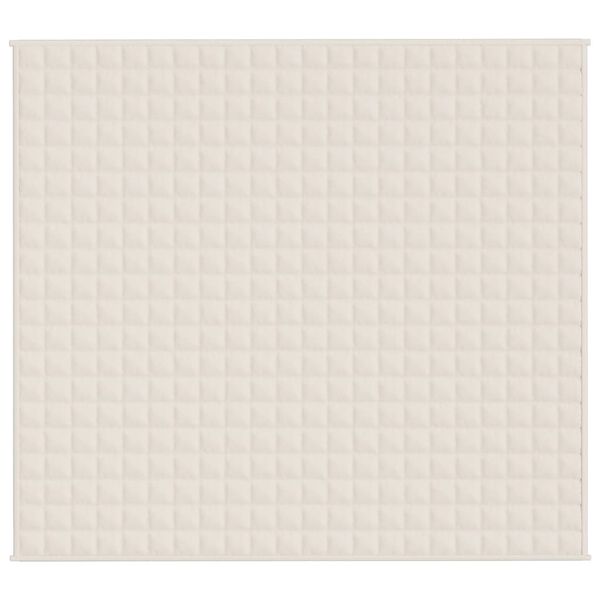 vidaXL Weighted Blanket Light Cream 200x230 cm 9 kg Fabric
