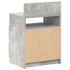 vidaXL Bedside Cabinets 2 pcs with 2 Drawers Concrete Grey 40x33x60 cm