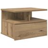 vidaXL Floating Nightstand Artisan Oak 40 x 31 x 28 cm Engineered Wood