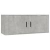 vidaXL 2 Piece TV Cabinet Set Concrete Grey Engineered Wood