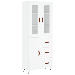 vidaXL Highboard White 69,5x34x180 cm Engineered Wood
