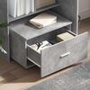 vidaXL Desk Concrete Grey 131.5 x 50 x 106.5 cm Engineered Wood
