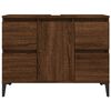 vidaXL Sink Cabinet Brown Oak 80x33x60 cm Engineered Wood